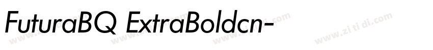 FuturaBQ ExtraBoldcn字体转换